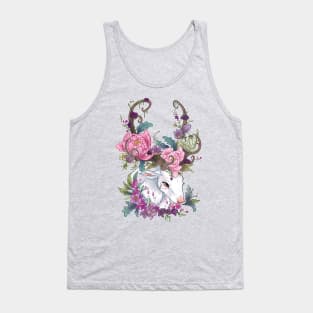 Floral deer Tank Top